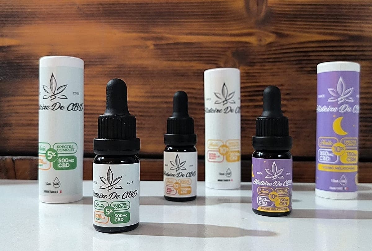 Huiles CBD full spectrum - boutique Histoire de Graines Lyon Terreaux